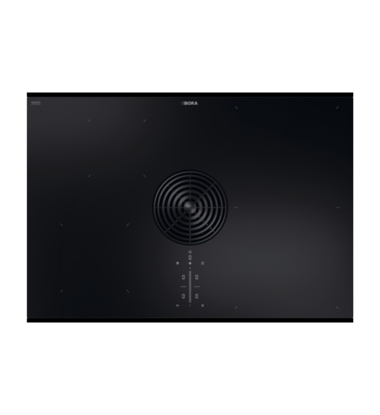BORA M Pure Rough matowa płyta indukcyjna ze zintegrowanym pochłaniaczem oparów powietrze w obiegu zamkniętym PURMU2R