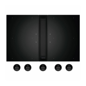 BORA Professional PKAS3FIAB All Black Zestaw okap plyty indukcyjne 1x PKAS3AB 2x PKFI3AB 1x EFBV90 1x EFS375 1x EFV