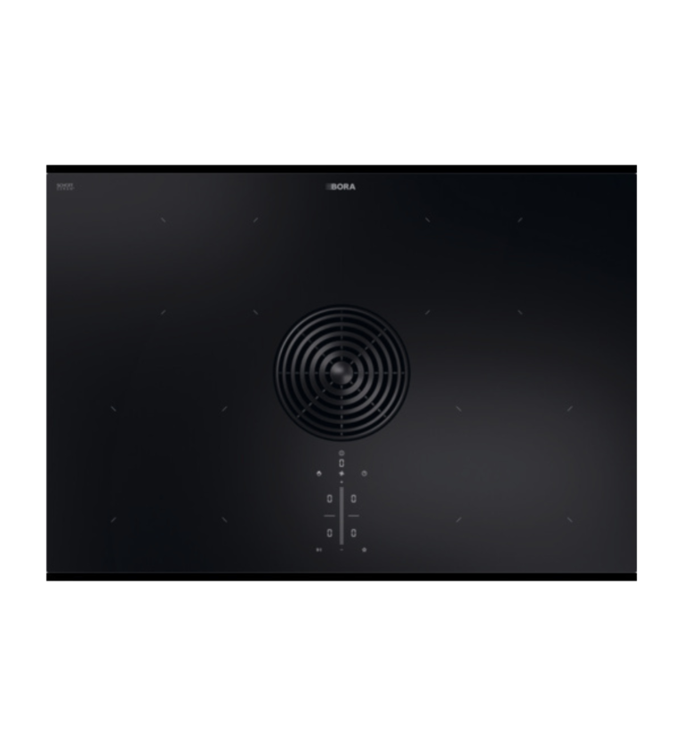 BORA Pure Rough matowa płyta indukcyjna ze zintegrowanym wyciągiem oparów powietrze w obiegu zamkniętym PURU2R