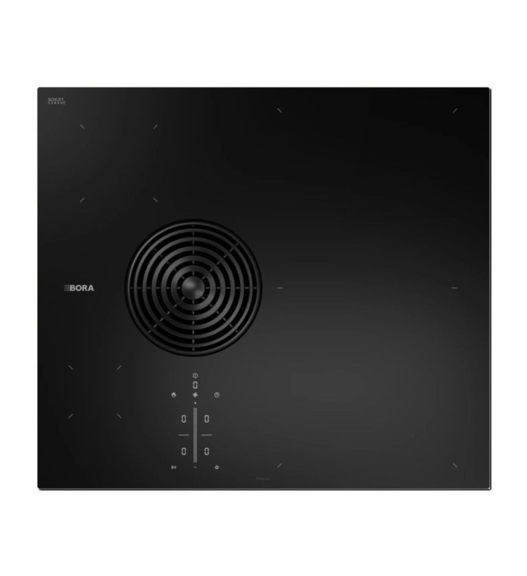 BORA S Pure Rough matowa płyta indukcyjna ze zintegrowanym pochłaniaczem oparów powietrze odprowadzane PURSA2R
